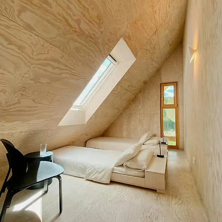 Modern Glass And Brick Retreat At Kronsee בית נופש *